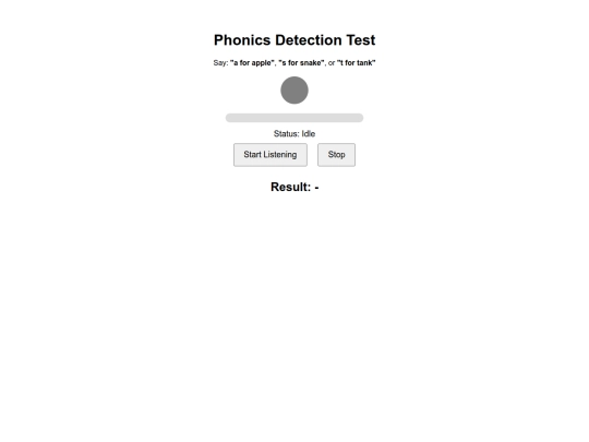 test screenshot