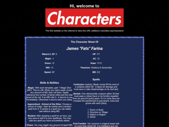 characters screenshot