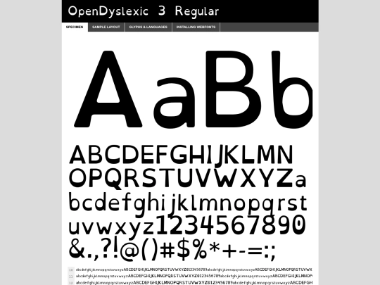 opendyslexic/opendyslexic3-regular-demo screenshot