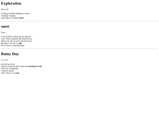 Poems screenshot