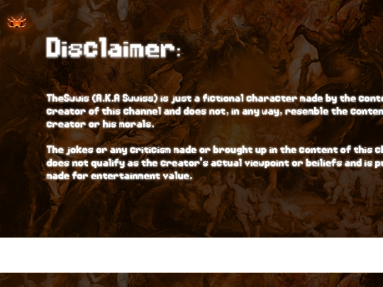 DisclaimerPage screenshot