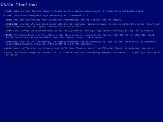 csca screenshot