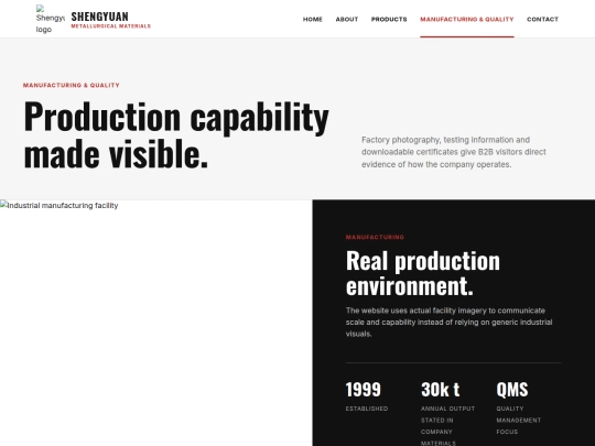 shengyuan/manufacturing-quality screenshot