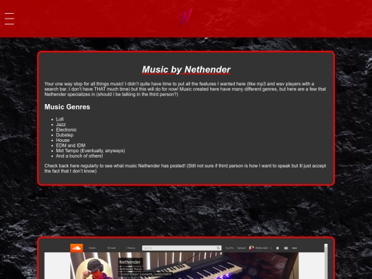 css/music screenshot