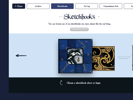 sketchbooks-archive screenshot