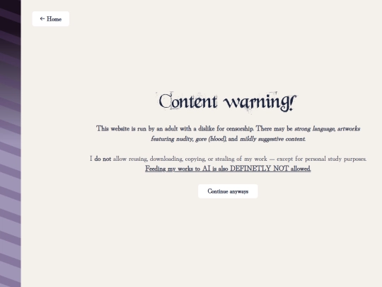 warnings screenshot