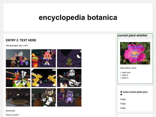 botanyblog screenshot