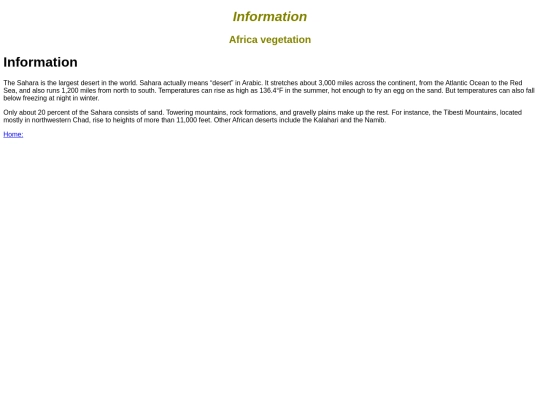 information screenshot
