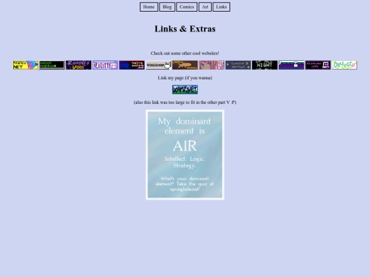 links screenshot