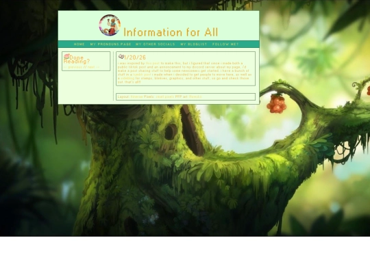 info screenshot