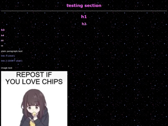 testing-area screenshot