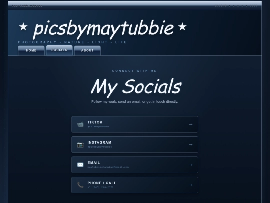 socials screenshot