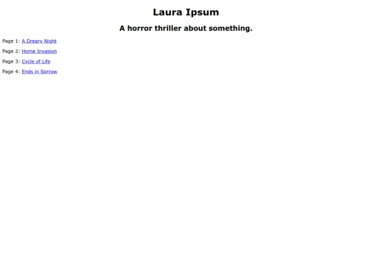 laura-ipsum screenshot