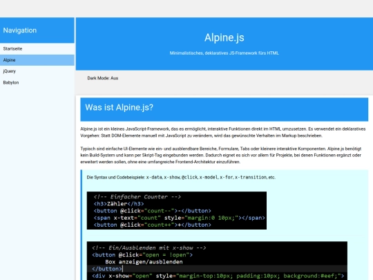 alpine screenshot