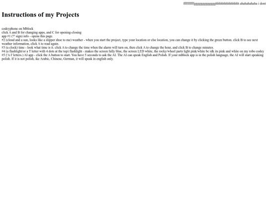 projects screenshot