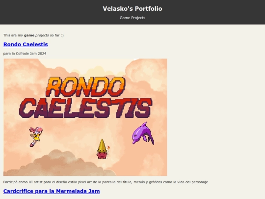gameprojects screenshot