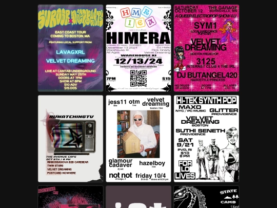 pastshows screenshot