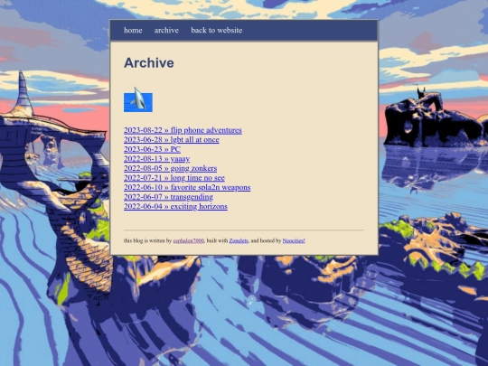 zonelets/archive screenshot