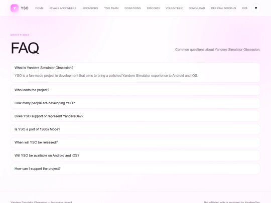 faq screenshot
