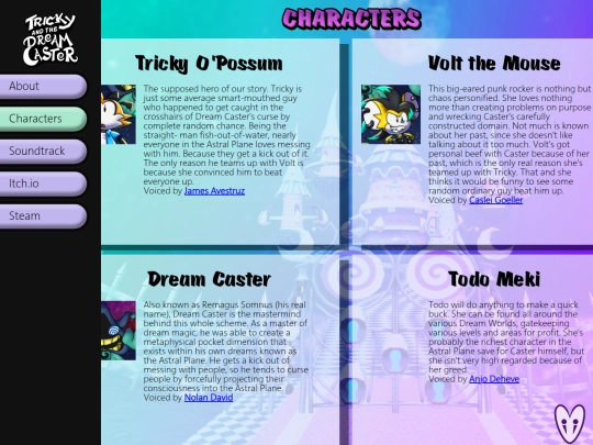 characters screenshot