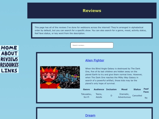 Reviews screenshot