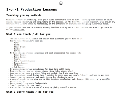 lessons screenshot