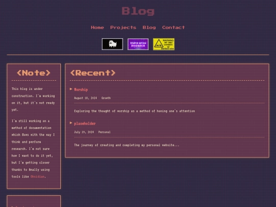 blog/blogHome screenshot