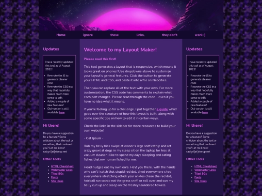 website screenshot
