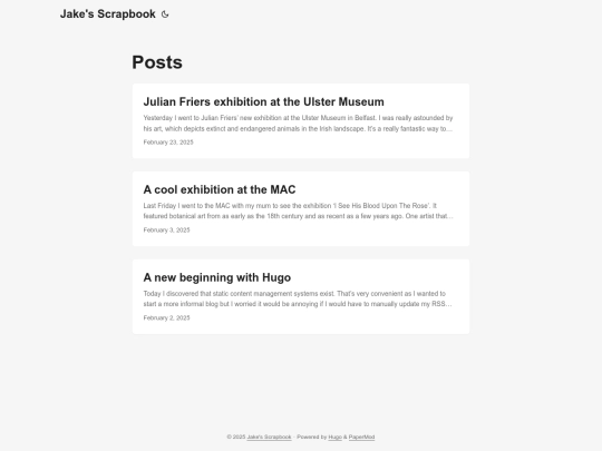 blog/posts screenshot