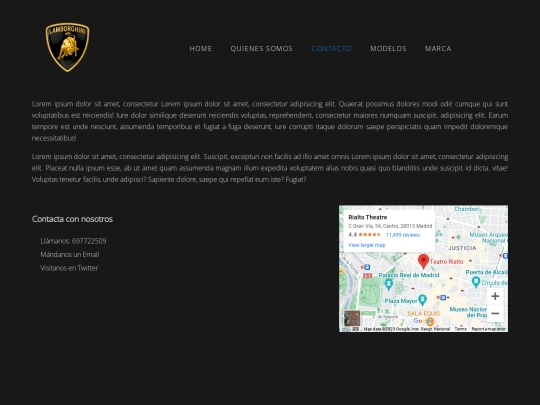 lamborghiniproject/lamborcontact screenshot