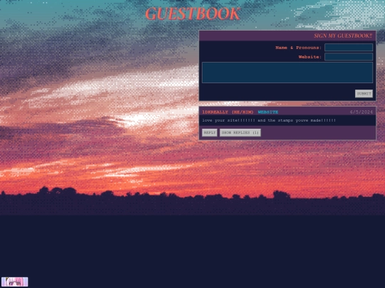guestbook screenshot
