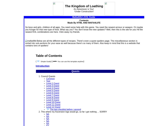 Ascension-Plan.html/Contents screenshot