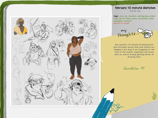 art/page/2026/2/february-10-minute-sketches screenshot
