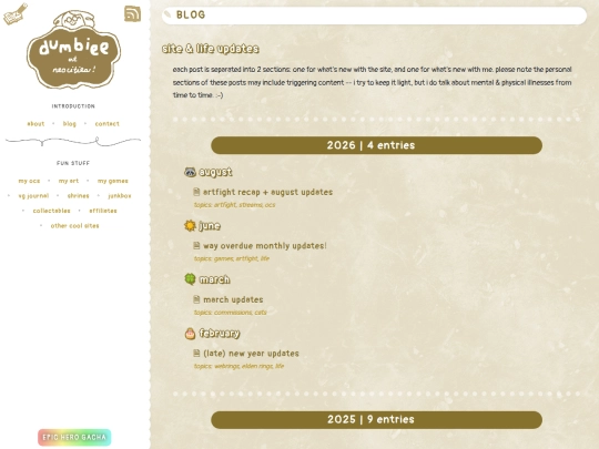 blog screenshot