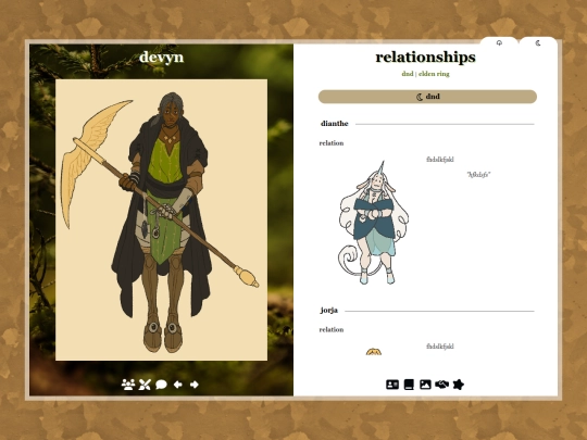 ocs/devyn/relationships screenshot