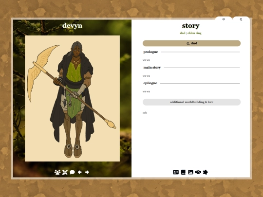 ocs/devyn/story screenshot