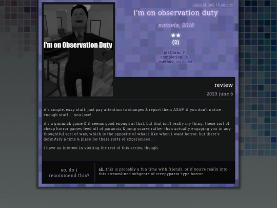 reviews/i-m-on-observation-duty screenshot
