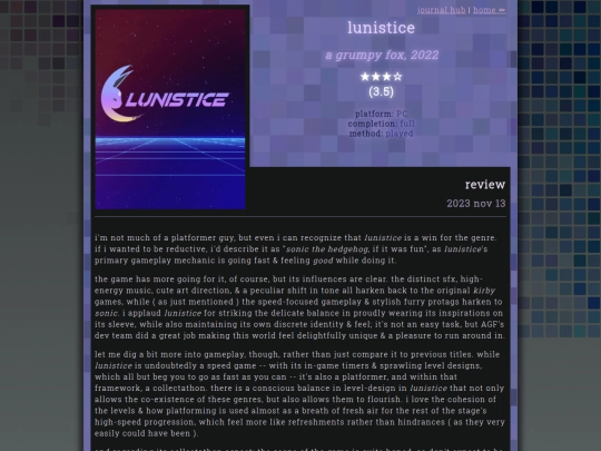 reviews/lunistice screenshot