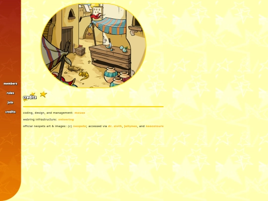 webring/neopets/credits screenshot