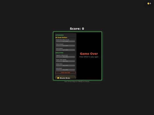 Games/snake screenshot