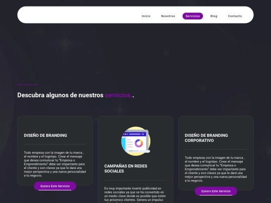 services screenshot