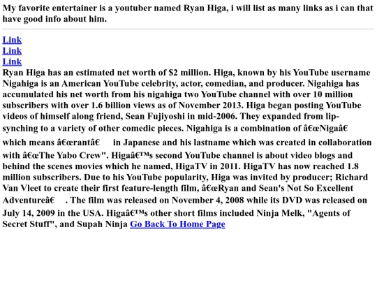 Biography screenshot