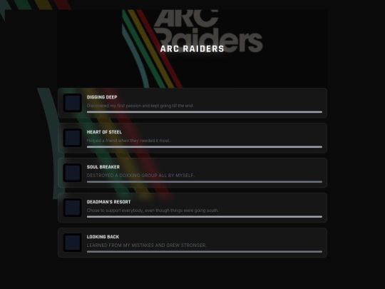 ARC screenshot