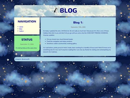 blog screenshot