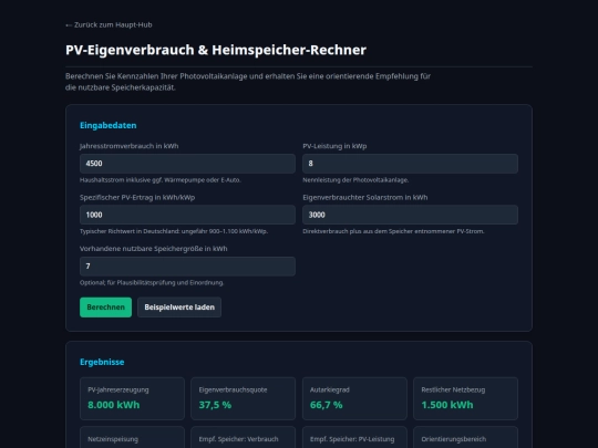 pv-speicher-rechner screenshot