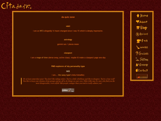about/class screenshot
