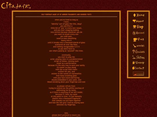 works/mirrorfragments screenshot