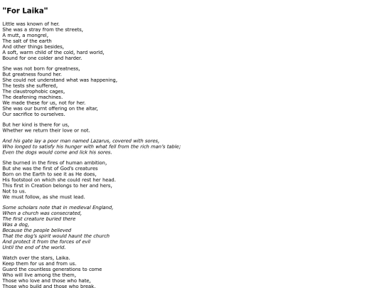 Poems/For_Laika screenshot