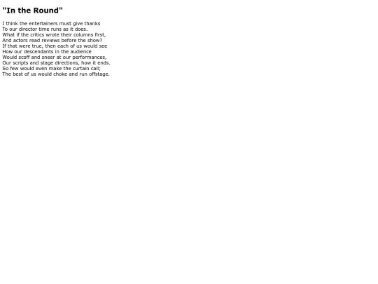 Poems/In_the_Round screenshot