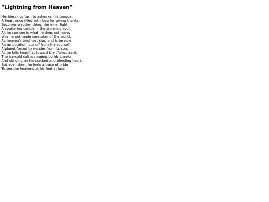 Poems/Lighting_from_Heaven screenshot